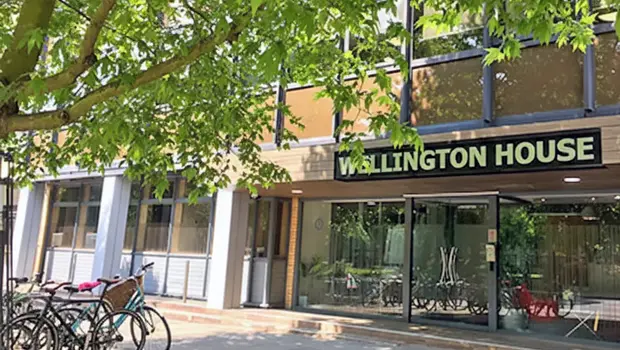 Entrance to Wellington House, Cambridge office of Doublespark
