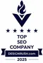 DesignRush badge showing Doublespark as a top SEO company in the UK